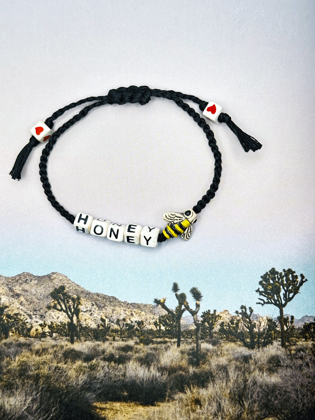 HONEY BEE Bracelet | Hand Woven | Peruvian Beads