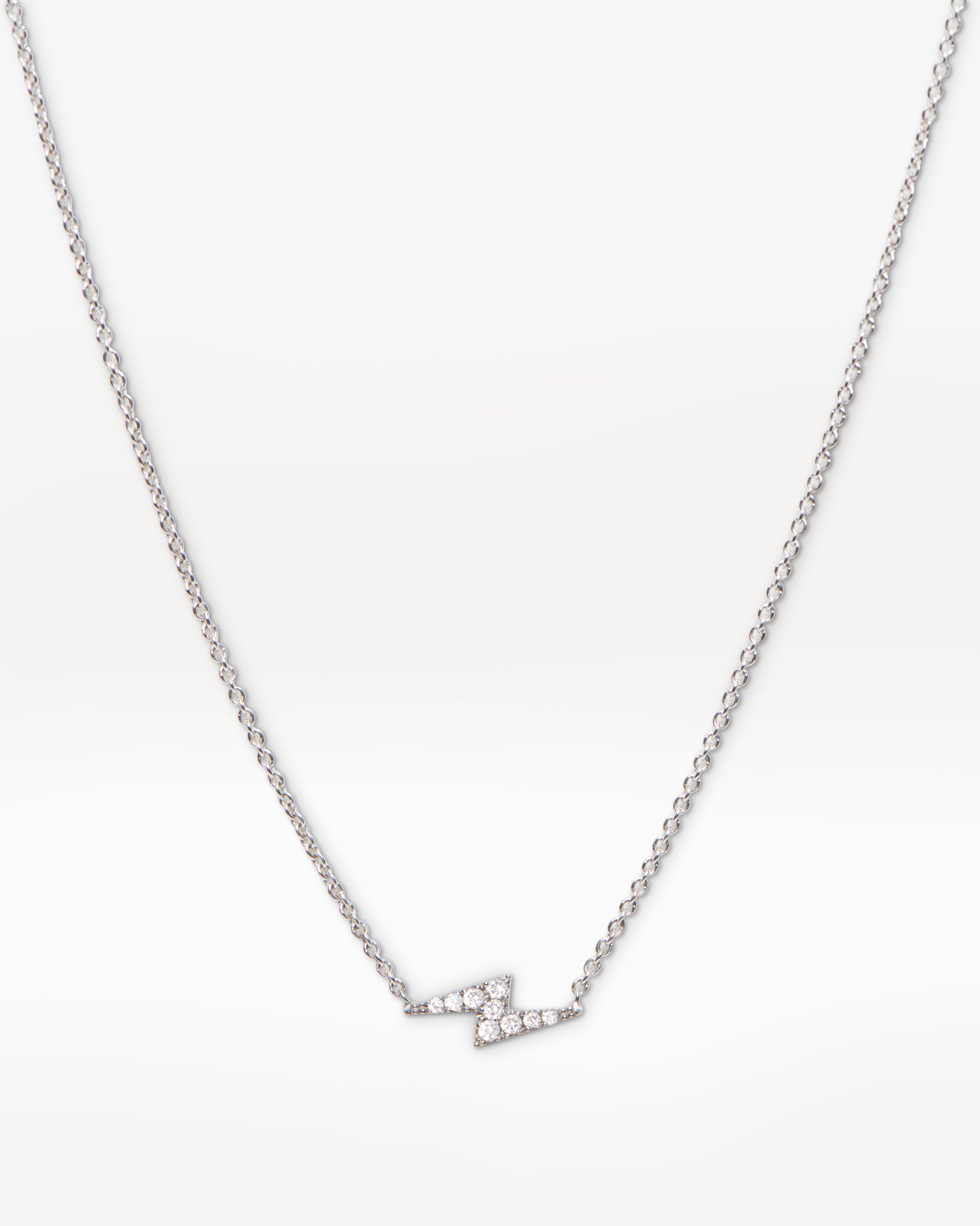 MARIA TASH Lightning Bolt reversible 18-karat gold, sapphire and diamond  necklace | NET-A-PORTER